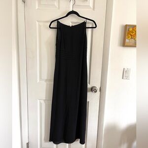 Vintage Armani Exchange Black Halter Maxi Dress